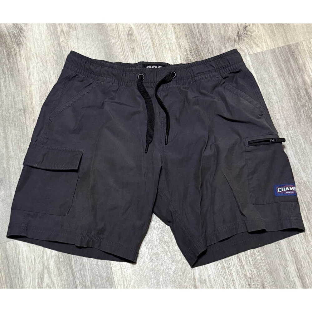 CSG Cargo Shorts Black XL Women's Employee Uniform Champs Athletic Comfortable